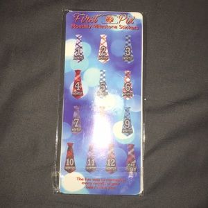 Baby clothes, new milestone stickers